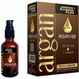 روغن و سرم مو اورجینال برند Softto plus مدل Argan oil + E vitamin 50 Ml